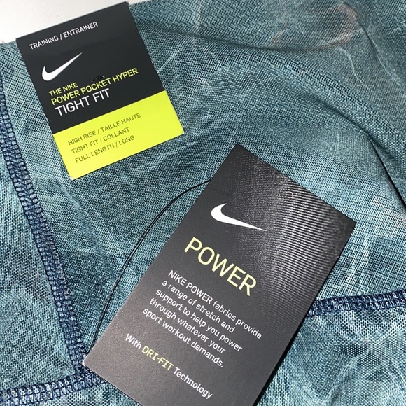 NWT Nike Power Pocket Hyper Tight Fit Training Leggings Small - Picture 6 of 6